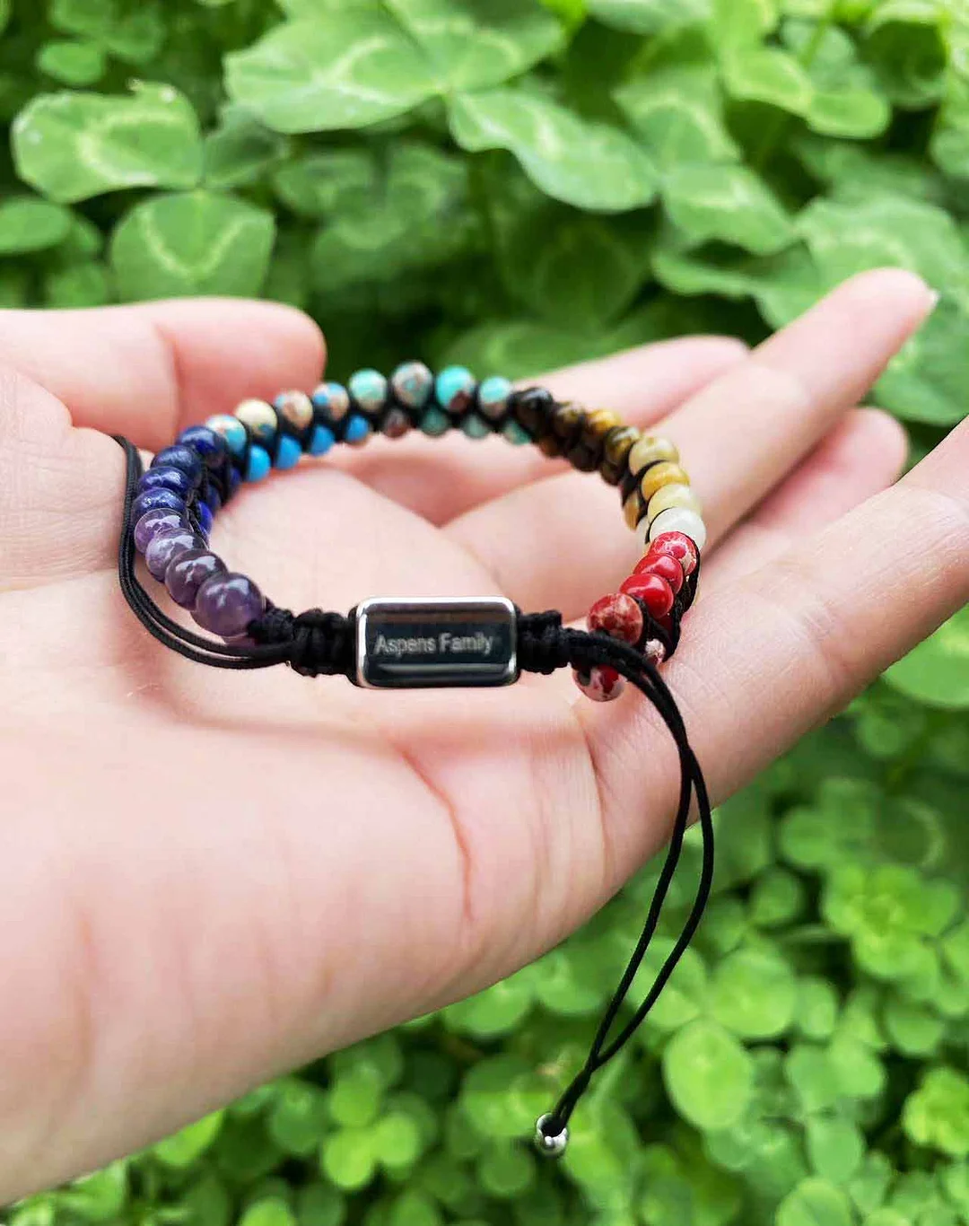 Beaded Forest Gem Bracelet