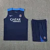 2025/2026 Psg Paris Pre-Match Training Dark Blue Vest+Shorts Football1:1 Thai Quality