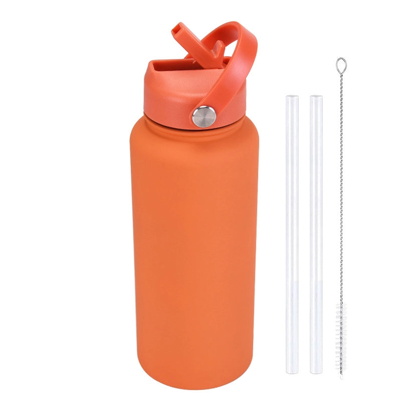 Casual Solid Color Stainless Steel Thermos Cup