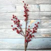 Red Winterberry Cranberry Artificial Flower Plant Chinese New Year Christmas Decor