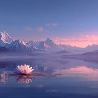 Mirror Lake Immortal Mountains - Diamond Painting