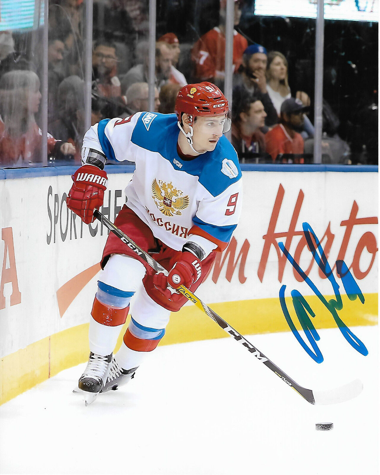 Team Russia Dmitry Orlov Signed Autographed 8x10 Photo Poster painting COA B