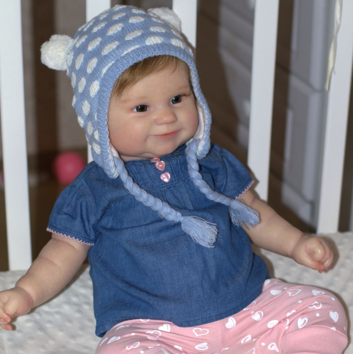  22"  Katy Realistisch Reborn Baby Mädchen ( mit Stimm- und Herzmodul) - RSDP-Rebornbabypuppen-Rebornbabypuppen.de®
