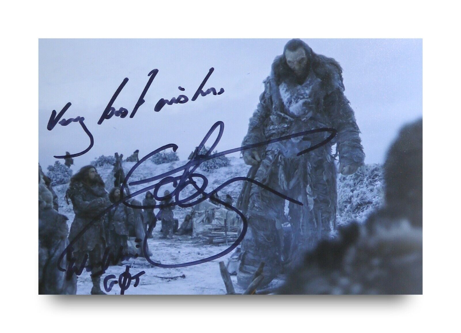 Ian Whyte Signed 6x4 Photo Poster painting Game Of Thrones Wun Wun Autograph Memorabilia + COA