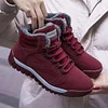 Gioiacombo&trade; Caldo e pile stivali alti-top delle donne scarpe casual invernale Lace-Up
