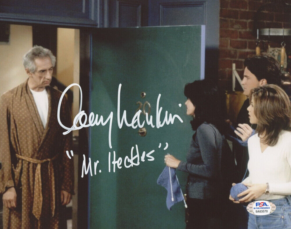 TV FRIENDS Mr. Heckles Larry Hankin Signed 8x10 Photo Poster painting PSA COA Monica Rachel Bing