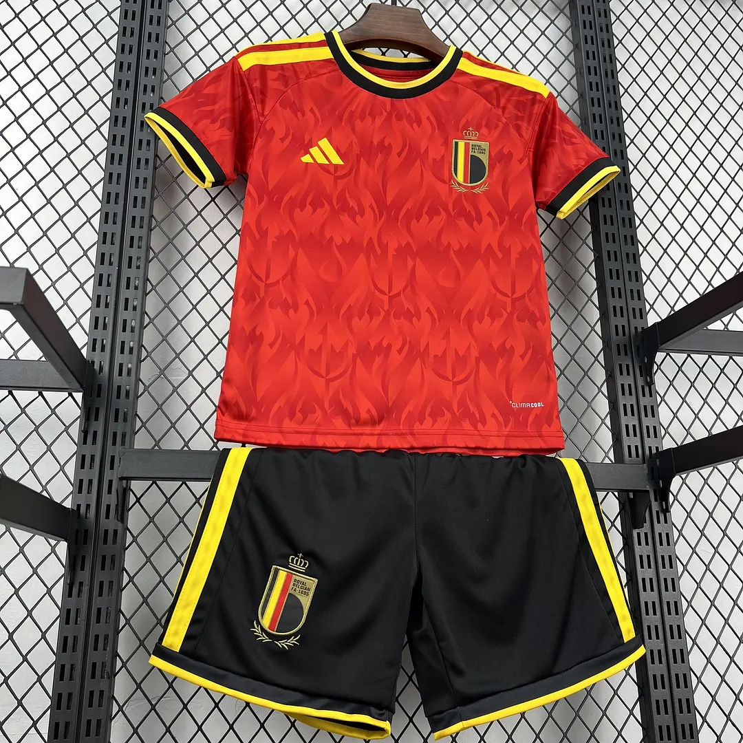 2026 Belgium Home Kids Kit Soccer Jersey Thai Quality