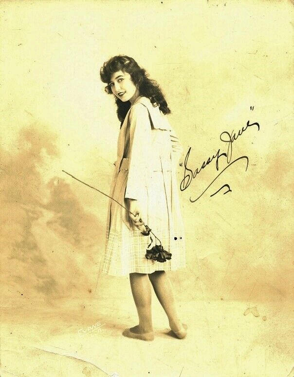 Vintage SASSY JANE (??) Signed Photo Poster painting