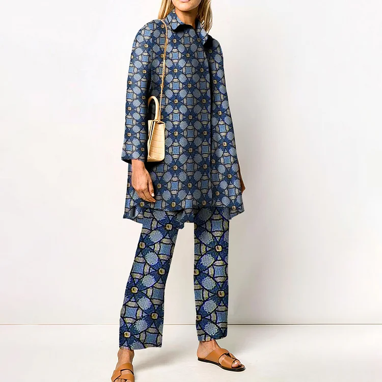 Floral Regular Repeat Print Casual Two Piece Set