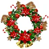 DIY Christmas Wreath Wall Hanging Cross stitch Kit - 11CT Stamped