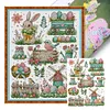 Bunny And Easter Eggs-14CT Stamped Cross Stitch 41*53cm/16.14*20.87in tapestrymarket