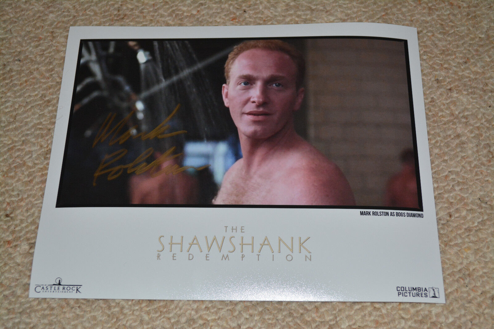 MARK ROLSTON signed autograph In Person 8x10 SHAWSHANK REDEMPTION