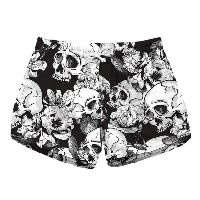 Womens Skull Shorts