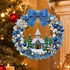DIY Pearl Diamond Painting Christmas Wreath Hanging Ornament Kit