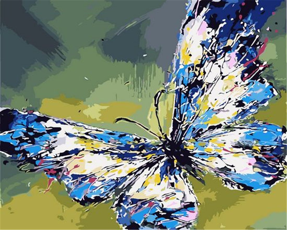 DIY Painting By Numbers | Butterfly flies
