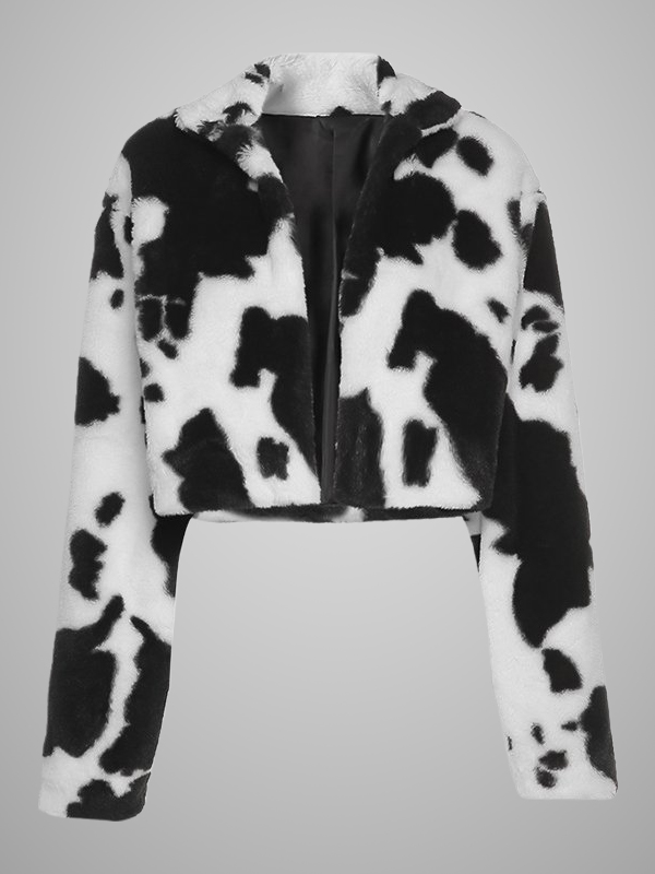 Polka Dots Plush Loose Coat