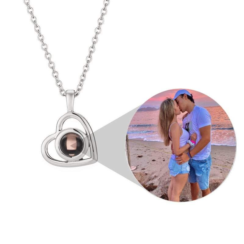  Personalized Heart Photo Necklace