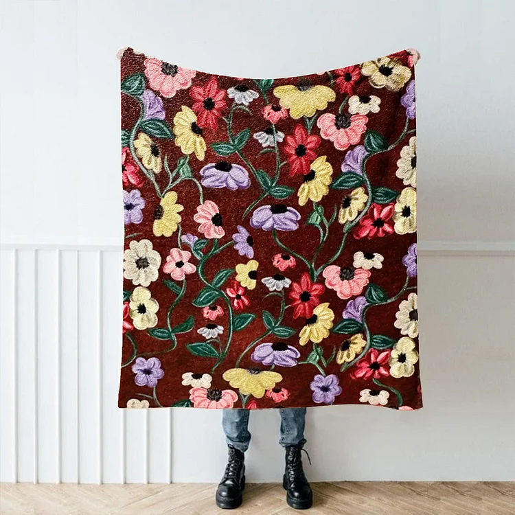 Eras Tour Piano Floral Blanket