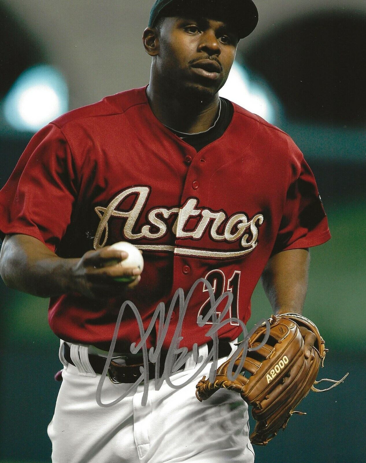 Michael Bourn signed Houston Astros 8x10 Photo Poster painting autographed