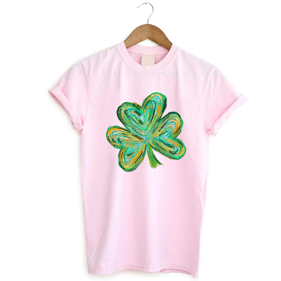 St Patrick's Day Four Leaf Clover T-shirt