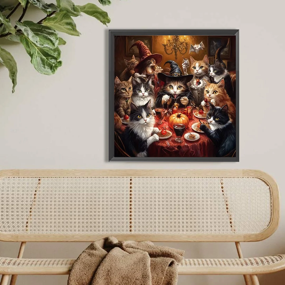 Diamond Painting - Full Round Drill - Cat(Canvas|Canvas|40*40cm)