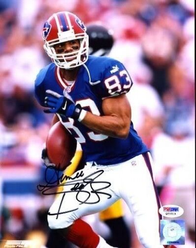 Andre Reed Bills Hof Signed Psa/dna 8x10 Photo Poster painting Autograph Authentic