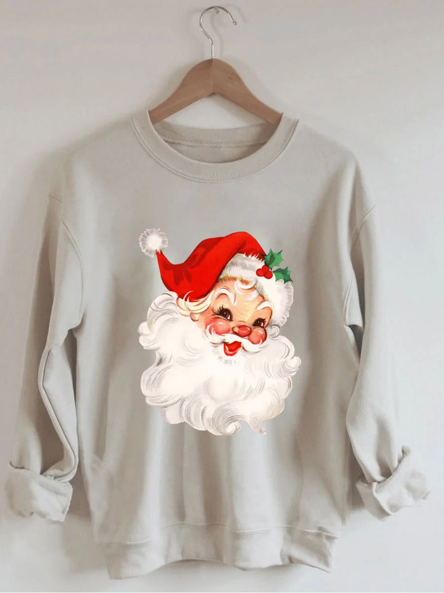 Retro Christmas Santa Sweatshirt