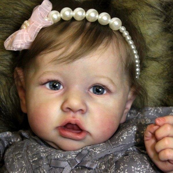 22'' Little Alexa Reborn Baby Doll Toy, Cloth Body - rebornshoppe