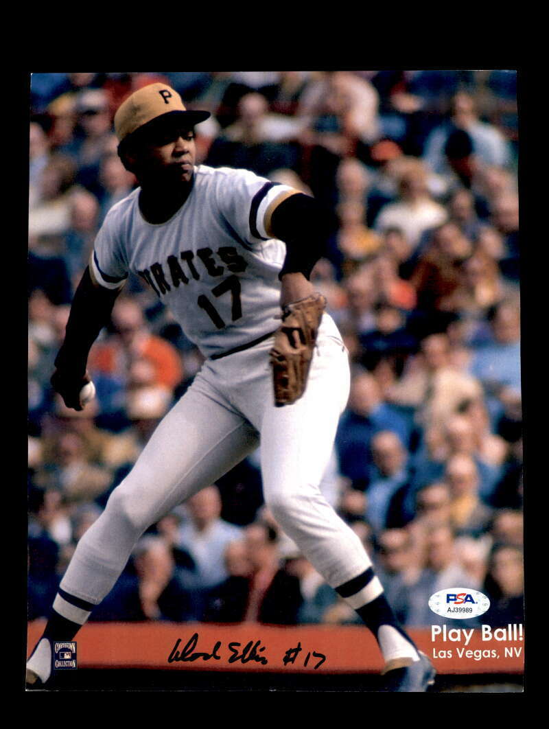 Dock Ellis PSA DNA Coa Signed 8x10 Photo Poster painting Pirates Autograph