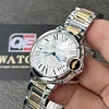 Cartier Women's Ballon Bleu Yellow Gold and Stainless Steel Automatic Watch (W2BB0002) Super Clone
