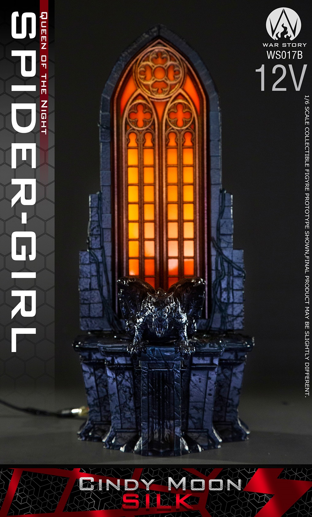 War Story 1/6 European church plug-in lighting stand # WS017B