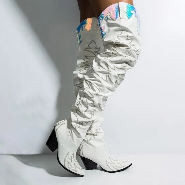 Western Over The Knee Boots