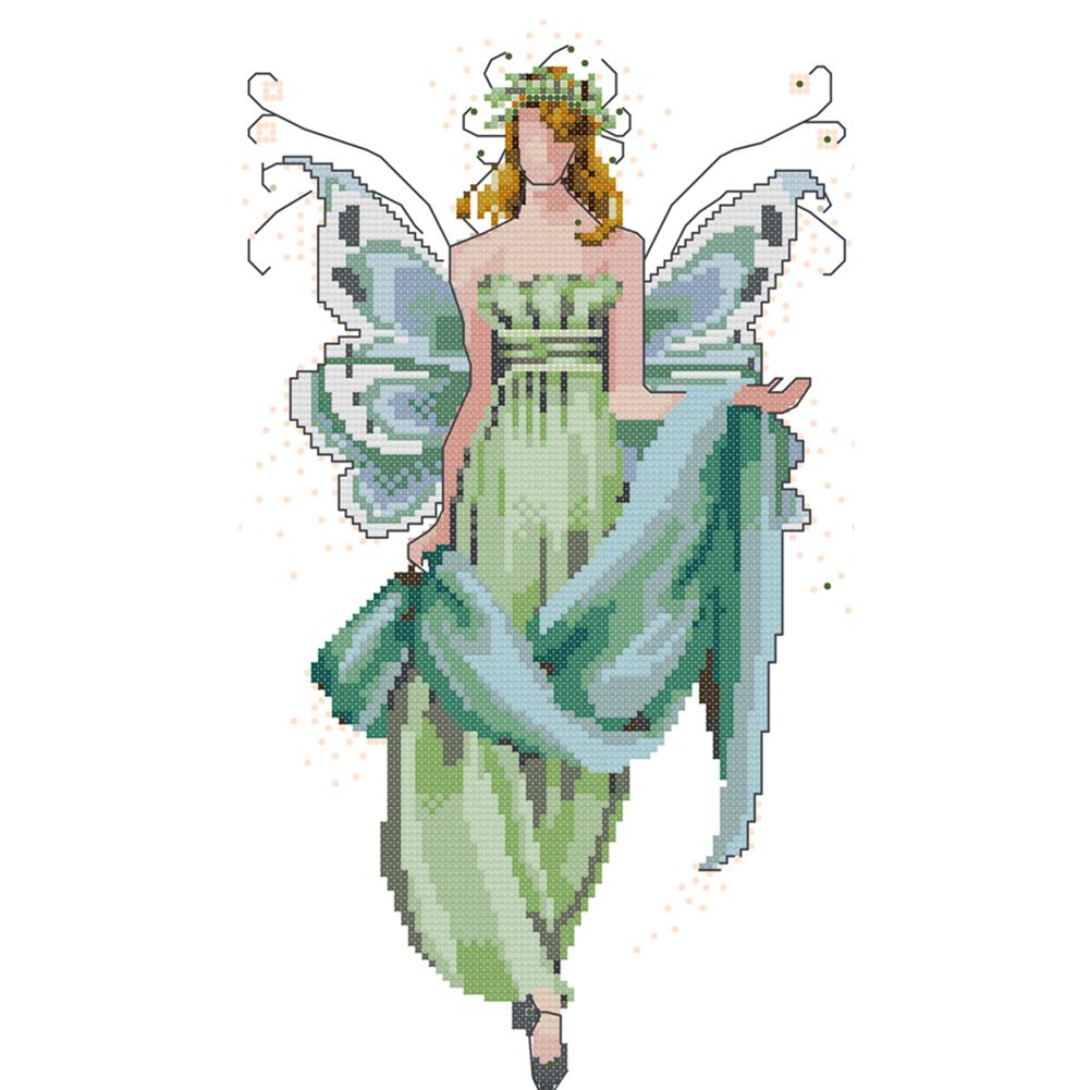 

Flower Fairy - 14CT Stamped Cross Stitch - 22*36cm, 501 Original