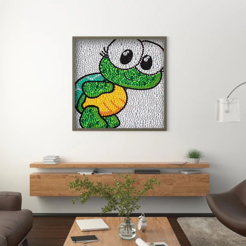 Diamond Painting - Full Crystal Rhinestone - Frog(18*18cm)【Without Frame】