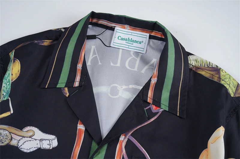 Casablanca 2023SS New Product Silk Short Sleeve Shirt