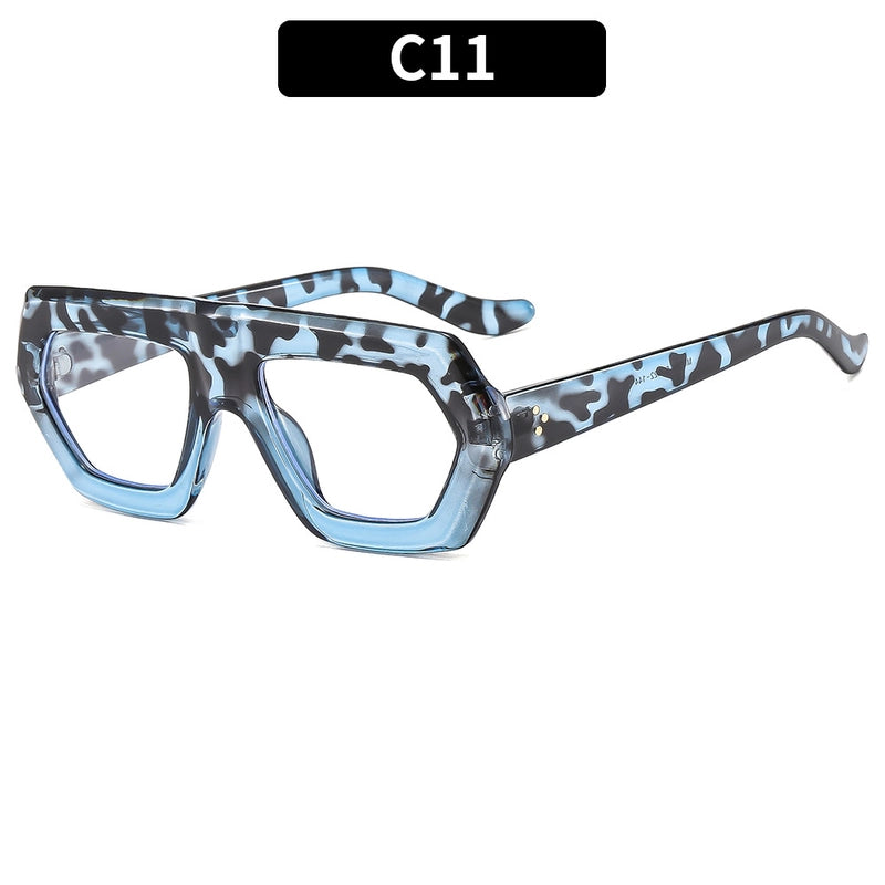 Casual Elegant Solid Color Ac Special-Shaped Mirror Full Frame Optical Glasses