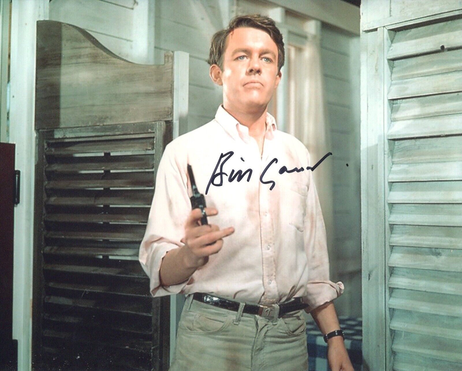 The Champions 8x10 Photo Poster painting signed by actor William Gaunt No2 - UACC DEALER