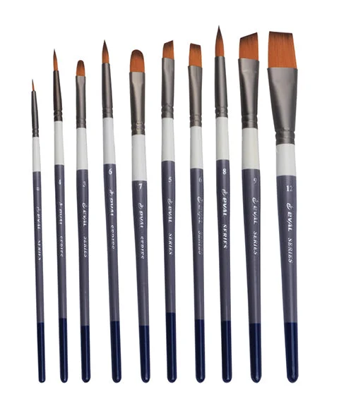 10 Pcs Nylon Hair Paint Brush Set-Himinee.com