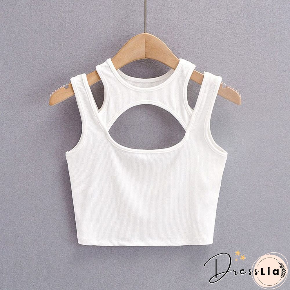 Summer NEW Arrival Women Solid Color Sexy Causal 2 Piece Croped-Tops Tanks For Ladies