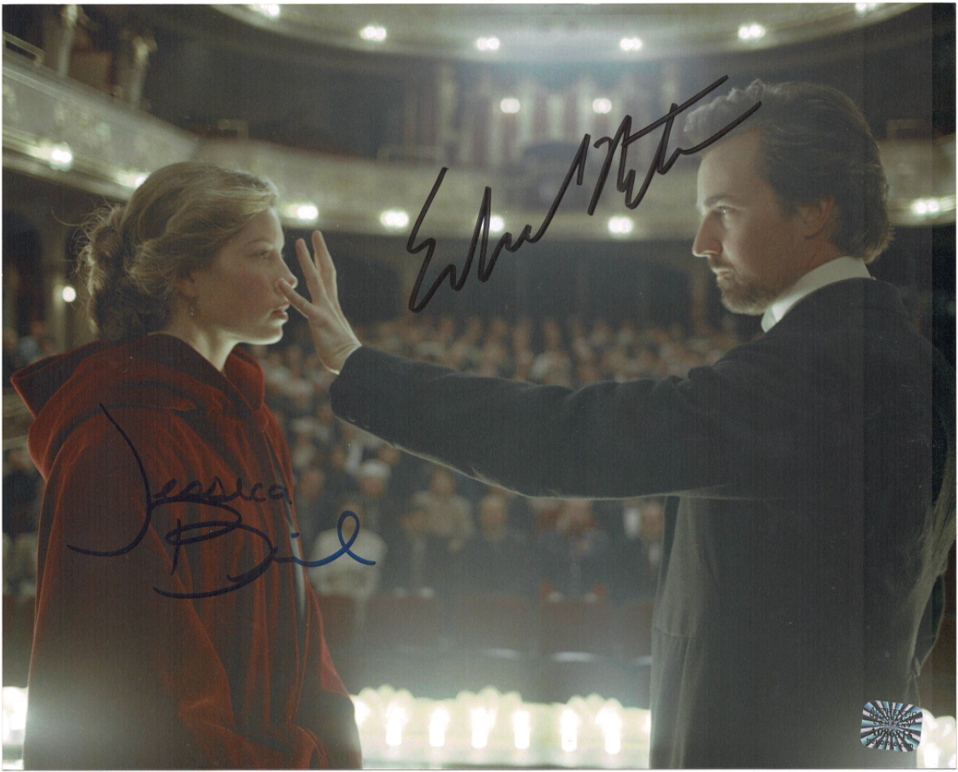 Edward Norton & Jessica Biel signed autographed 8x10 Photo Poster painting! AMCo! 15526