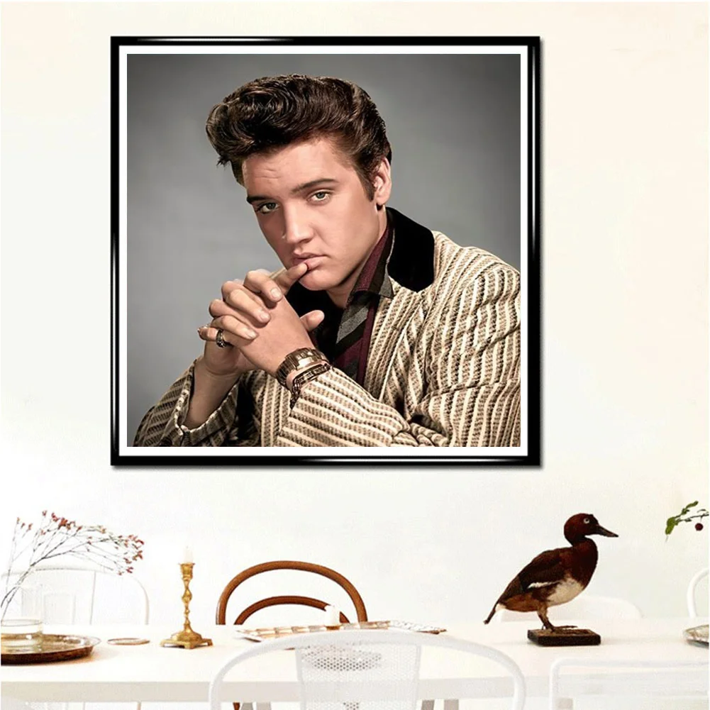 5D DIY Elvis Presley Diamond Painting Kits Full Round Drill Wall Decor Crafts