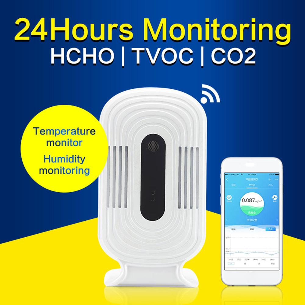 

WiFi Digital CO2 PM2.5 HCHO TVOC Formaldehyde Gas Detector Meter Monitor, Jq-200, 501 Original