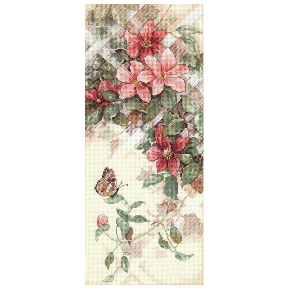 

Flowers - 11CT Stamped Cross Stitch - 35*80CM (Big Size), 501 Original