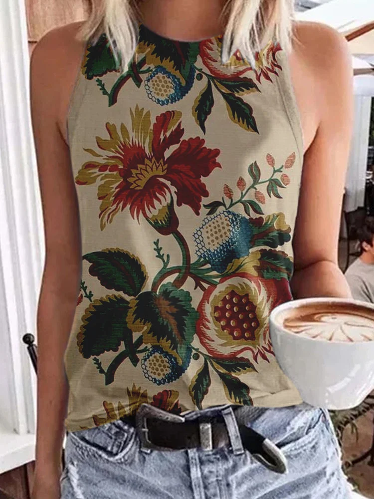 Tribal Print Tank Tops