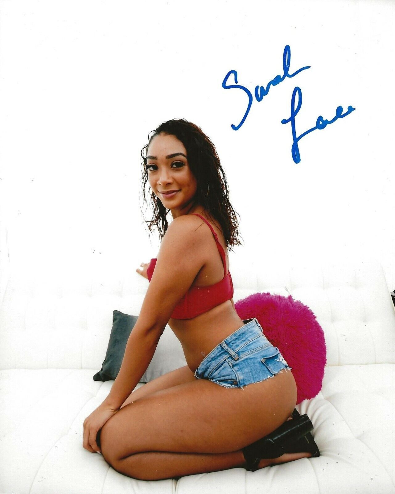 Sarah Lace Adult Video Star signed Hot 8x10 Photo Poster painting autographed 3