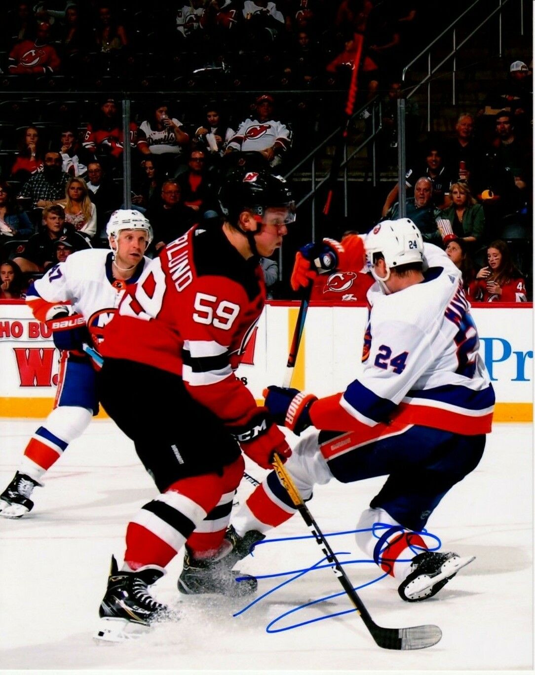 FABIAN ZETTERLUND autographed SIGNED NJ NEW JERSEY DEVILS 8X10 Photo Poster painting