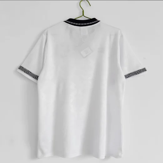 1990 England Home Retro Men's Football T-Shirt