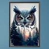 (40*60cm)Owl - Round AB Drill Diamond Painting