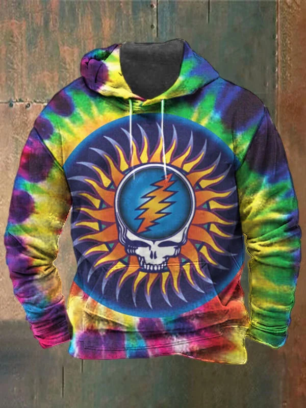 Unisex Skull Print Heavyweight Hoodies