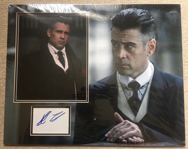 COLIN FARRELL SIGNED FANTASTIC BEASTS Photo Poster painting MOUNT UACC REG 242